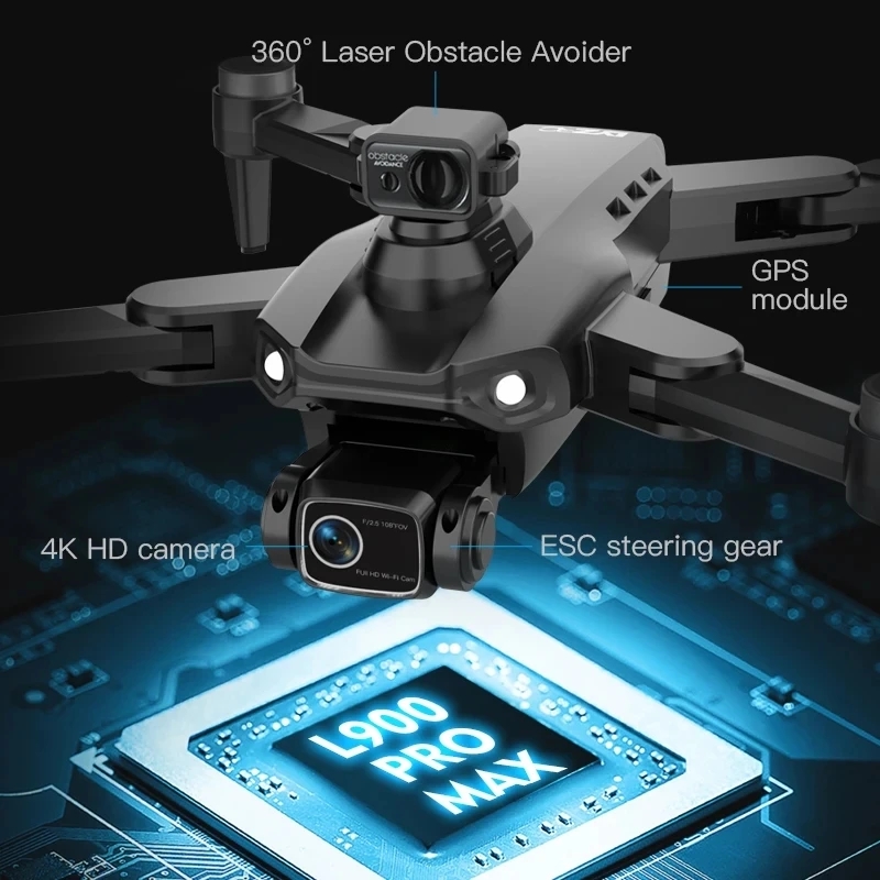 L900 Pro MAX Drone GPS, mainan - Fpv Brushless Rc Drone 4K ulasan dan harga
