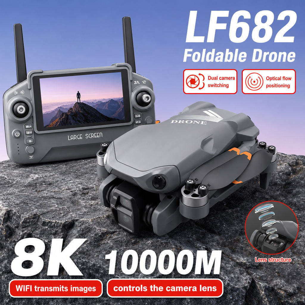 Foto Udara Drone LF682 8K HD K - Fpv Brushless Rc Drone 4K ulasan dan harga
