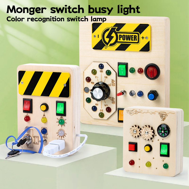 Papan Aktivitas Montessori Mai - Montessori Wooden Busy Board Toddler ulasan dan harga