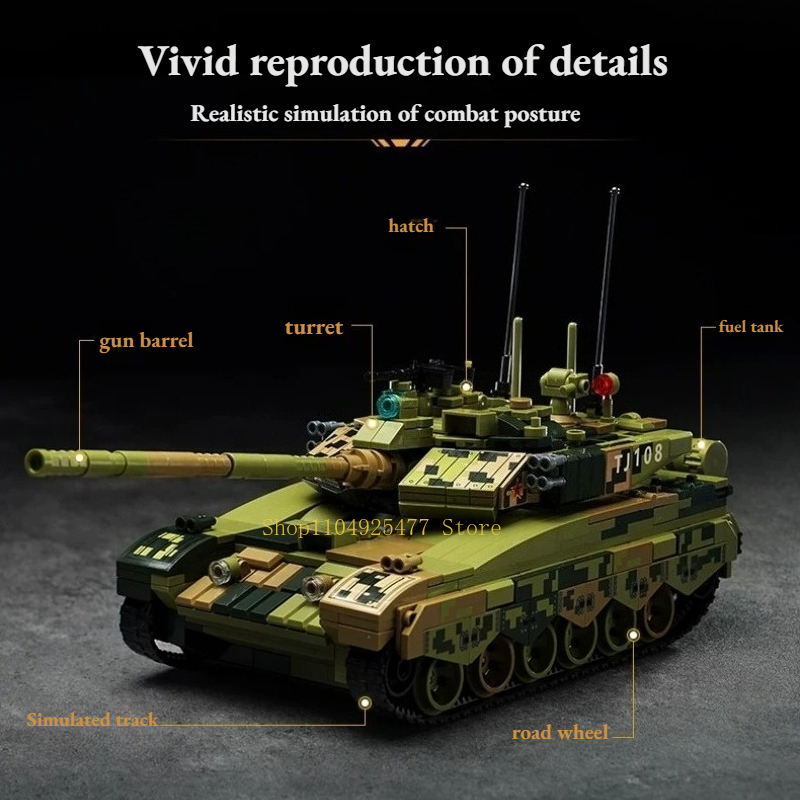 KEEPPLEY Building Blocks Great - Lego Compatible Military Tank ulasan dan harga