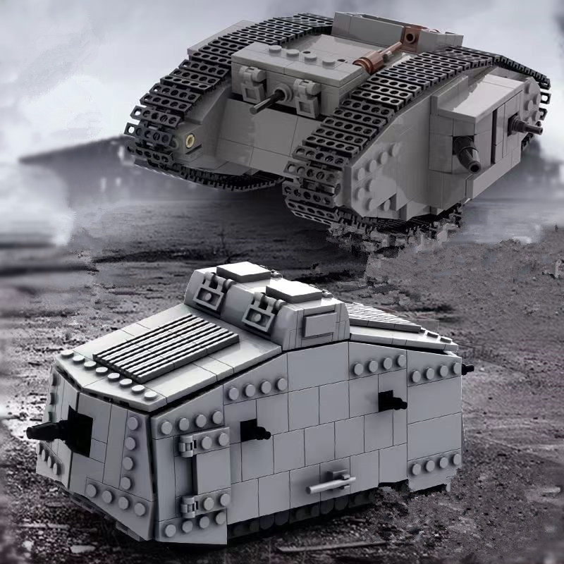 Set Balok Bangunan Militer Jer - Lego Compatible Military Tank ulasan dan harga